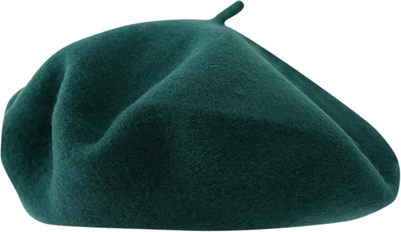 UTOWO Womens Wool French Beret Chic Solid Beanie Hat Stretchable Classic Beret - Image 4
